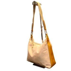 Prada Sport Vintage Nylon And Patent Leather Shoulder Bag